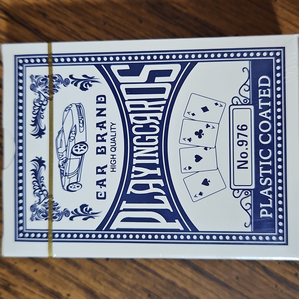 CAR BRAND No.976 High Quality Plastic-Coated Playing Cards – Poker Deck Sealed